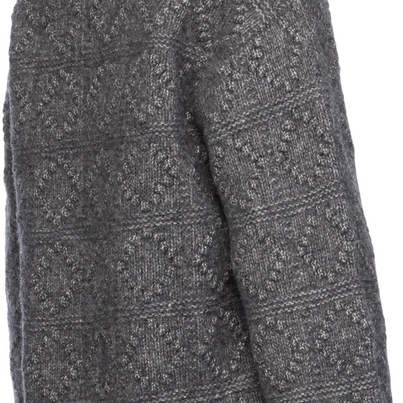 GANNI | Gray Bubble Textured Pullover Sweater - Picture 4 of 11